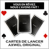 NOUVEAU : CARTES DE LANCER AXWEL® ORIGINAL™